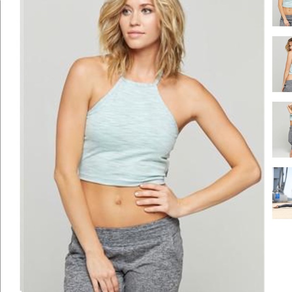 high neck yoga top