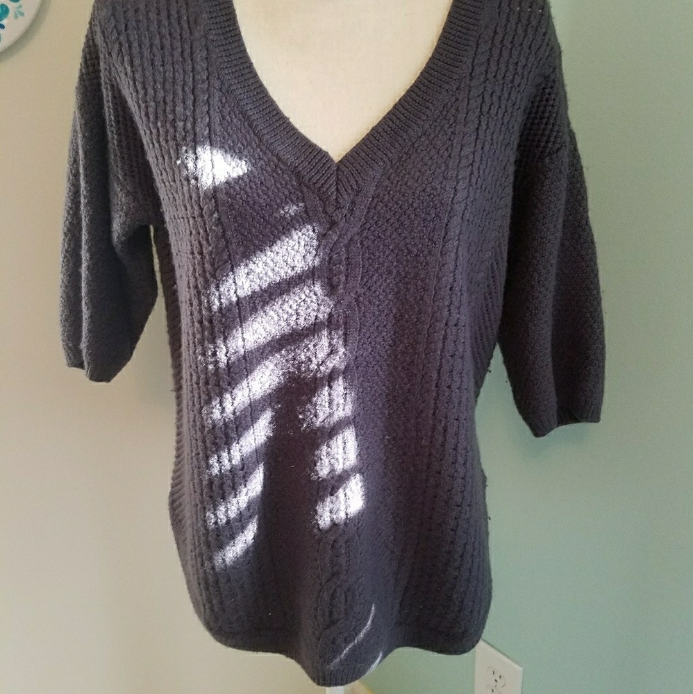 Torrid Gray Cable Net Sweater size 2