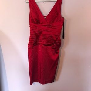 Size 6 satin red dress