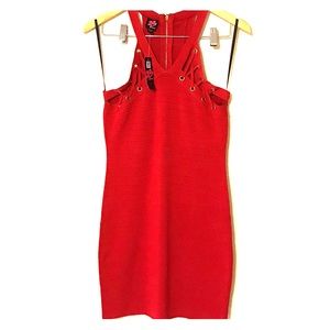 ‼️PRICE DROP‼️2B Bebe Red Dress NWT SZ Large