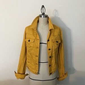 Mustard Denim Jacket - Tinseltown Denim Couture