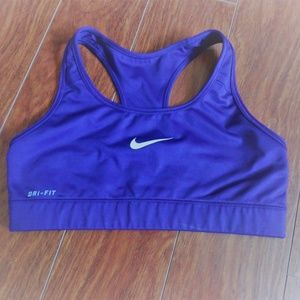 Purple Nike Dri-Fit Sports Bra Small