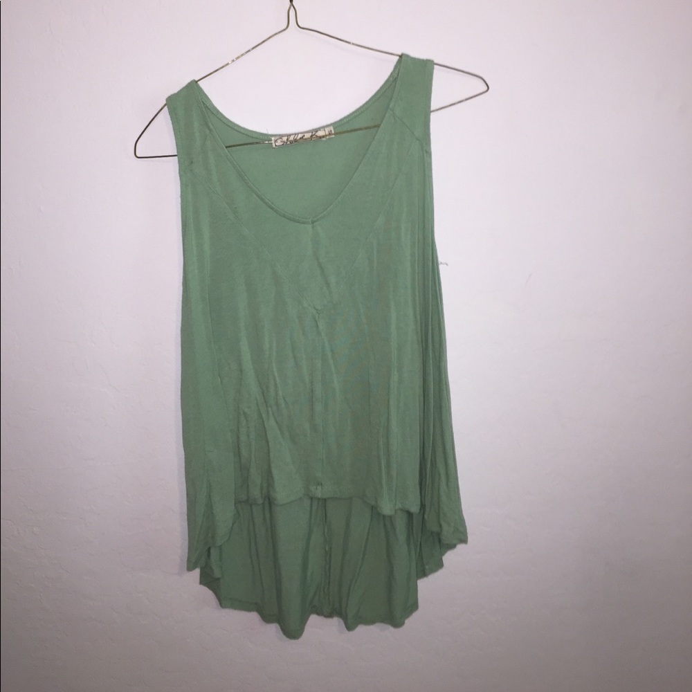 Green tank top