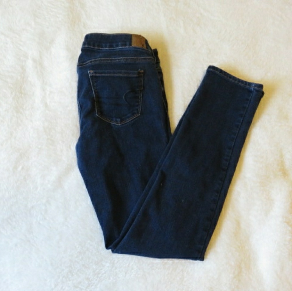 American eagle dark denim skinny jeans