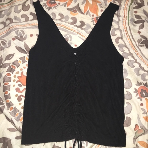 American Eagle Outfitters Tops - FINAL PRICE DROP AEO Lace-Up Top