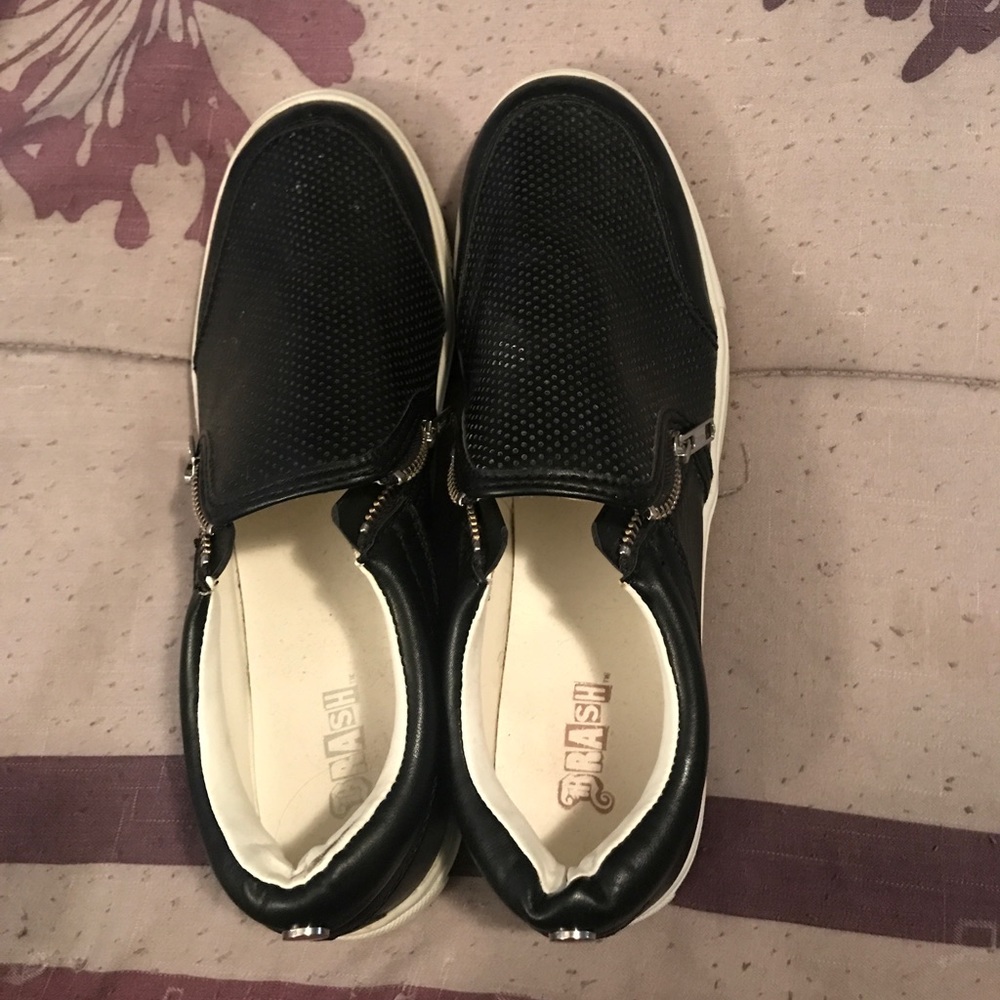 Brash Black and White Slip-on Shoe