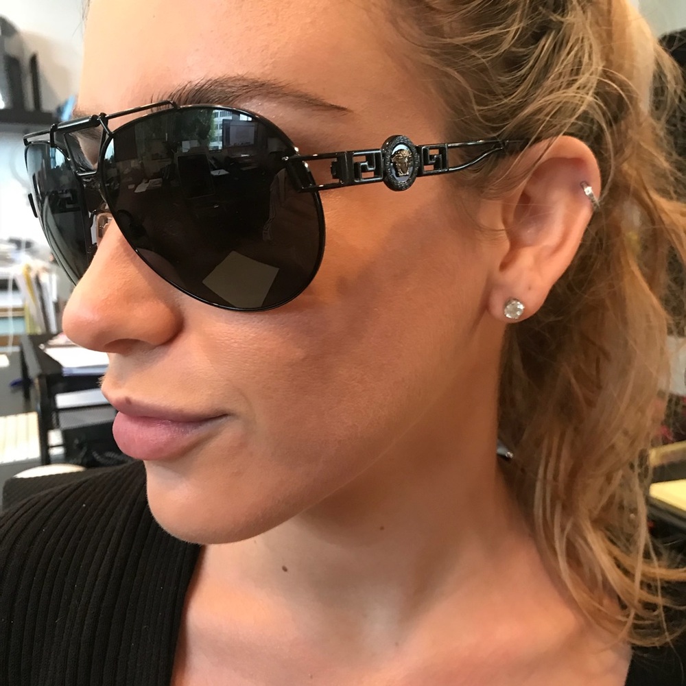 Versace aviators (worn once)