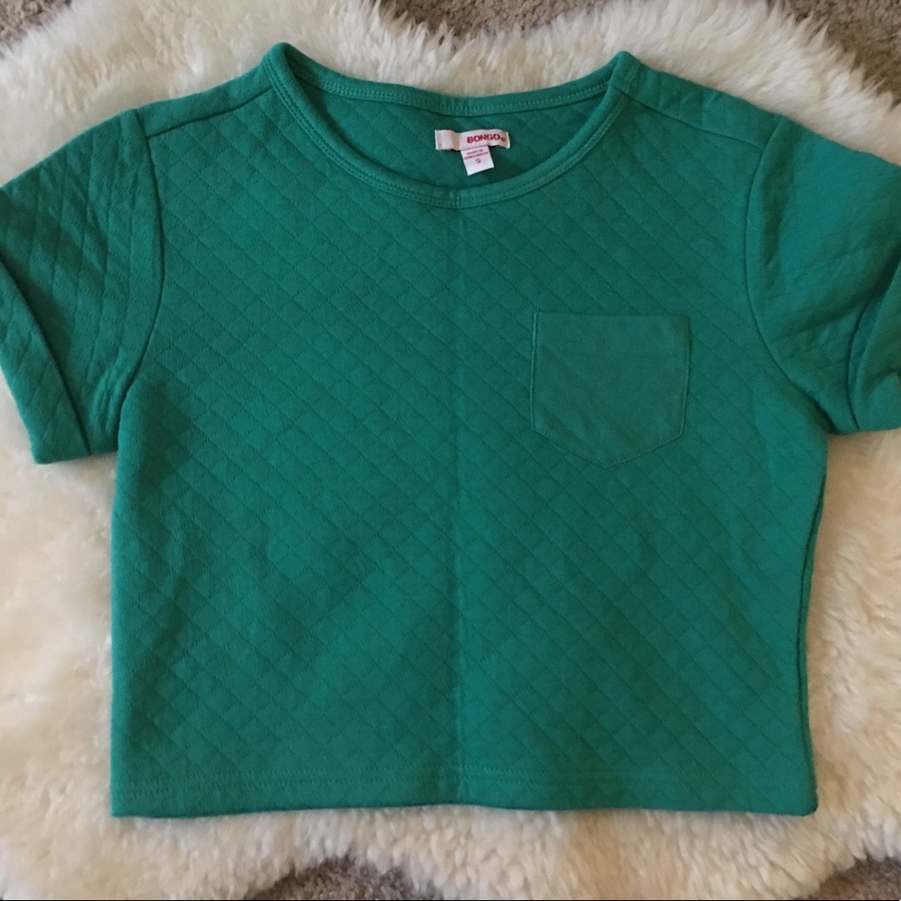 Teal crop top