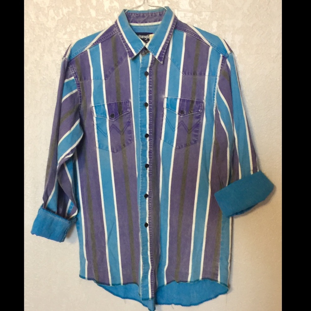 Vintage Wrangler Faded Striped Shirt