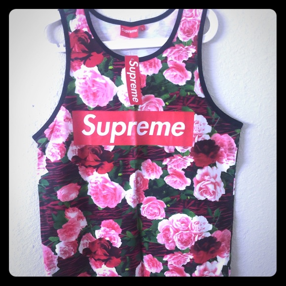 Supreme Tops - supreme tank top unisex