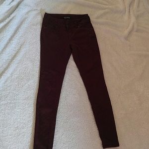 Maroon jeans