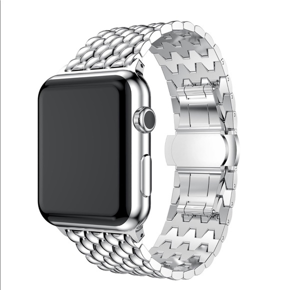 38mm Silver Metal Band for Apple Watch - Picture 2 of 4