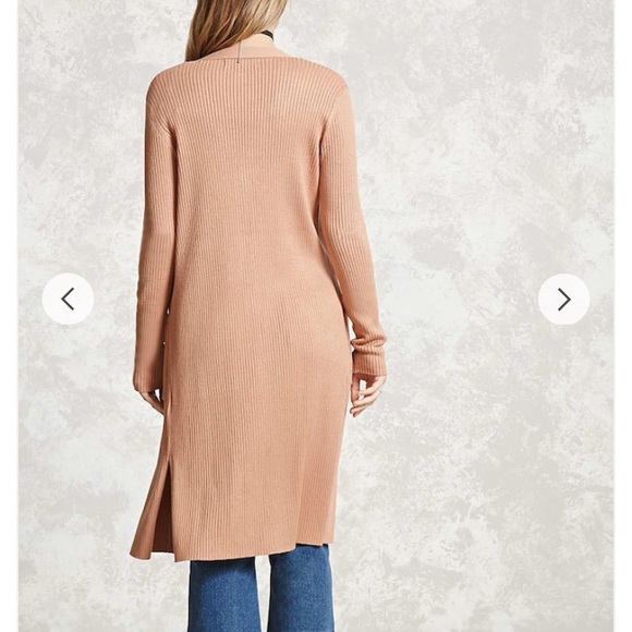 • Ribbed Button Front Cardigan - Picture 3 of 7