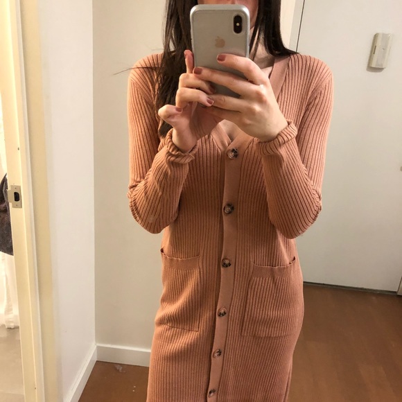 • Ribbed Button Front Cardigan - Picture 7 of 7