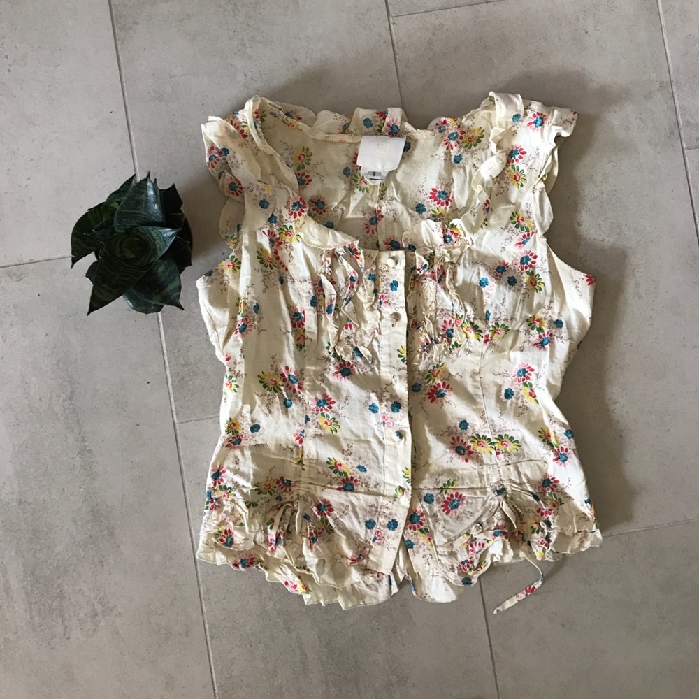 Anthropology Floral Top