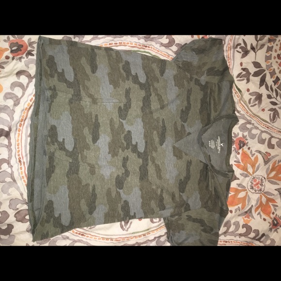 American Eagle Outfitters Tops - AEO Camo Top