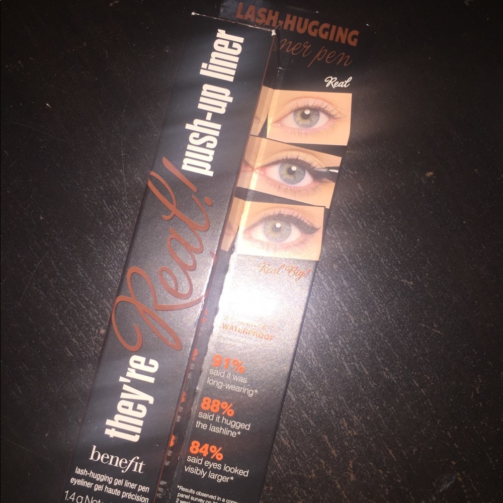 Brand New! They're real push up liner from benefit