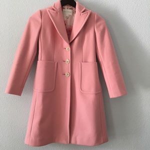 Banana Republic Pink Wool Coat