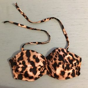 Victoria's Secret leopard print swimsuit top
