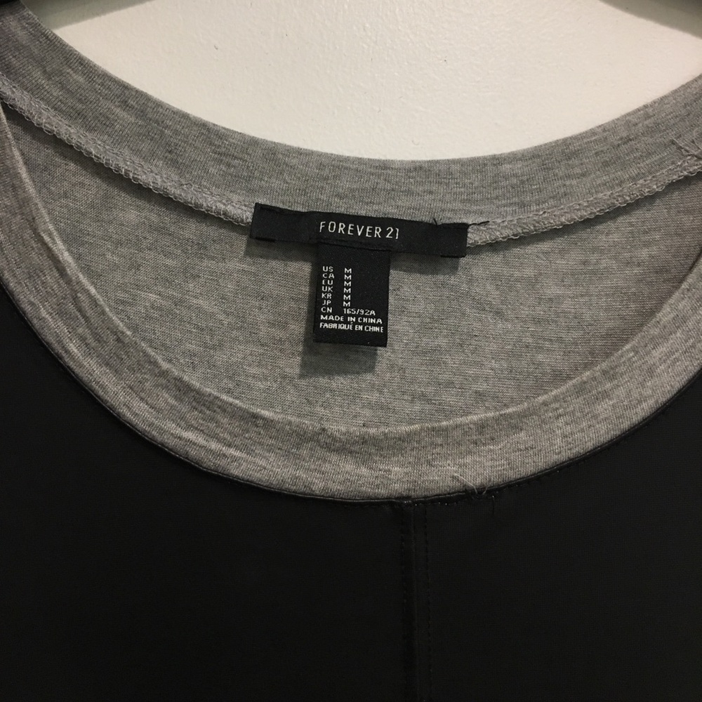 Vegan Leather High Low Top - Picture 3 of 3