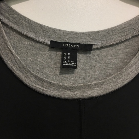 Vegan Leather High Low Top - Picture 3 of 3