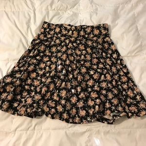 Urban outfitters mini floral skirt