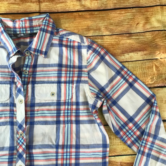 North Face Baylyn Plaid Button Down Shirt Small - Picture 3 of 8