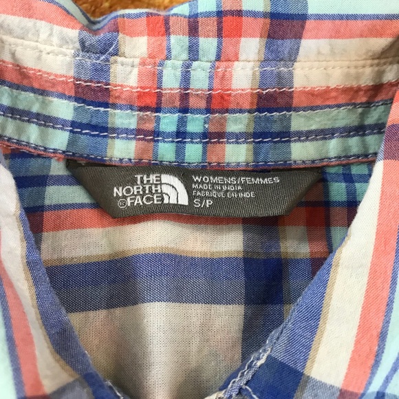 North Face Baylyn Plaid Button Down Shirt Small - Picture 6 of 8