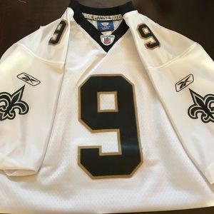 Size XL Saints Reebok Drew Brees Jersey
