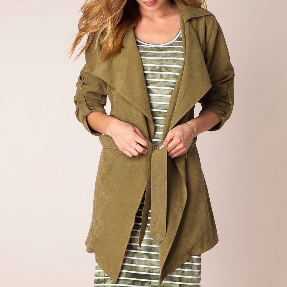 Ivy Beau Sueded Olive Jacket