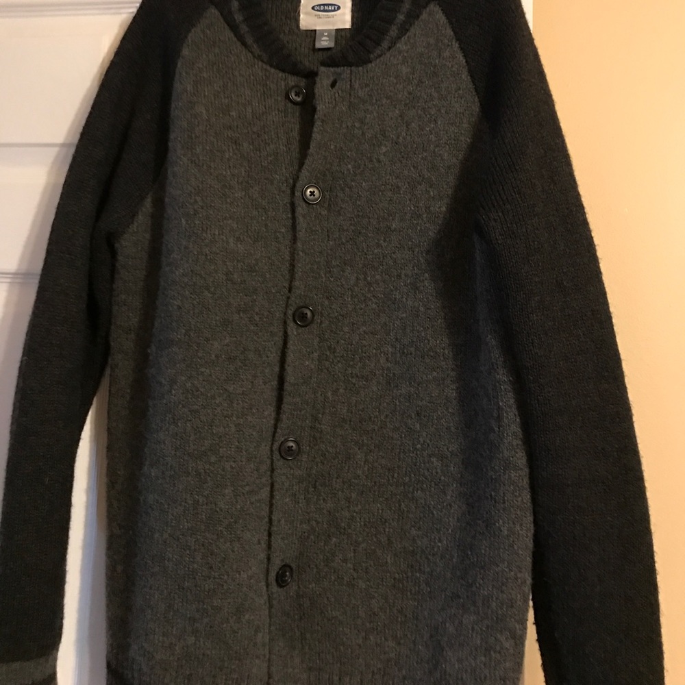 Men's Old Navy Gray Button Down  Med Tall Jacket