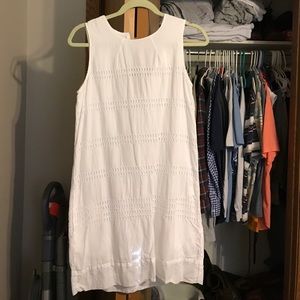 Gap cotton white eyelet dress