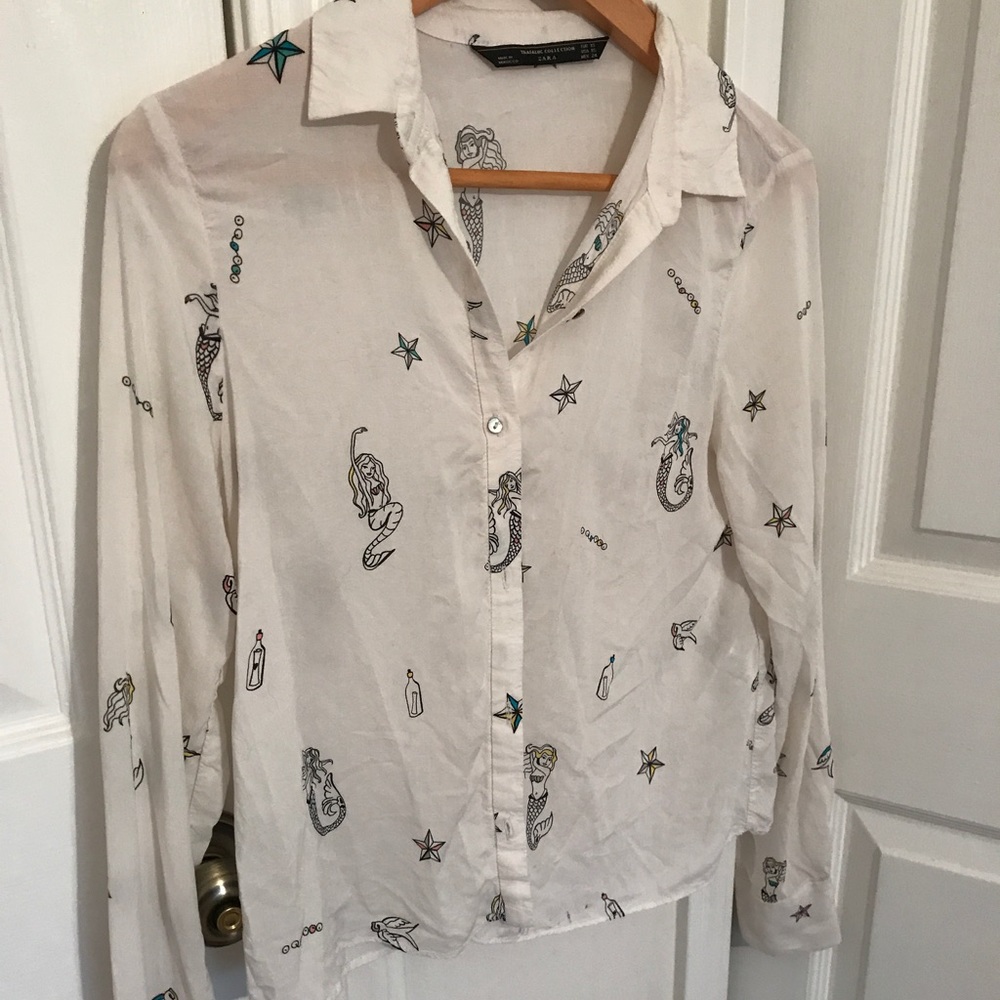 Mermaid Button Up Top