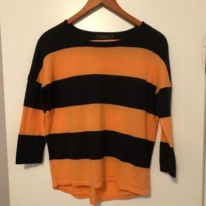 The Limited orange/blue light sweater