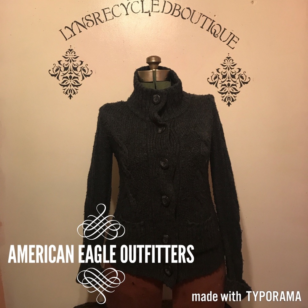 American Eagle Outfitters Dark Gray Sweater! M