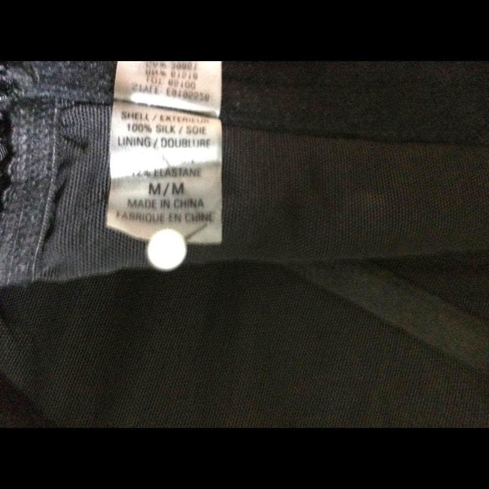 SOLD Ellie Tahari Sandrine Bustier silk black Sz M - Picture 6 of 7
