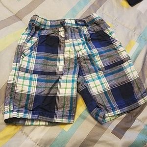 Plaid 100% cotton toddler shorts