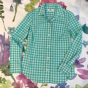 vineyard vines Gingham Collared Long Sleeve Shirt