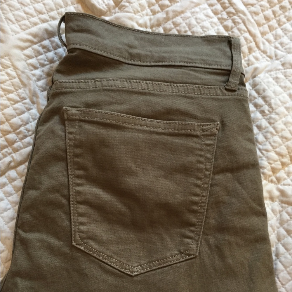 Skinny army green jeans!