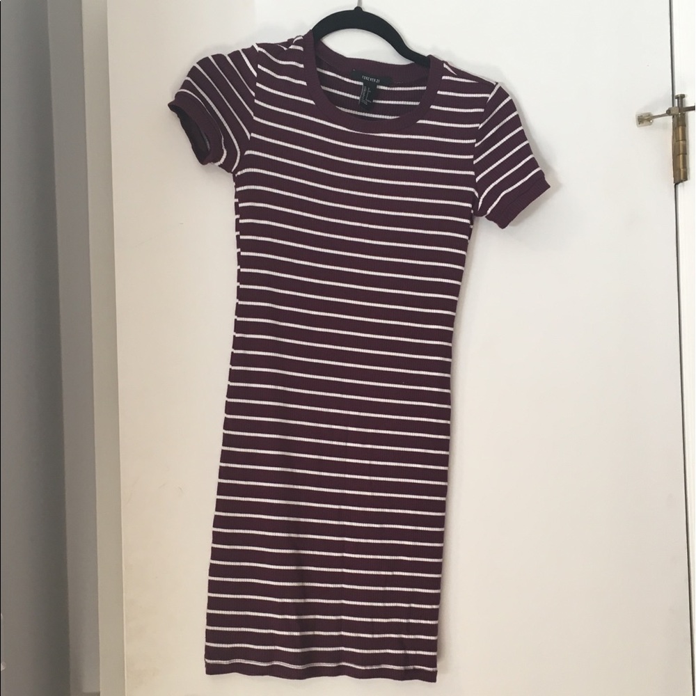 short striped bodycon dress