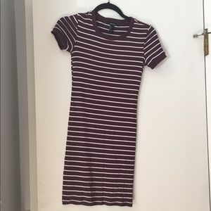 short striped bodycon dress