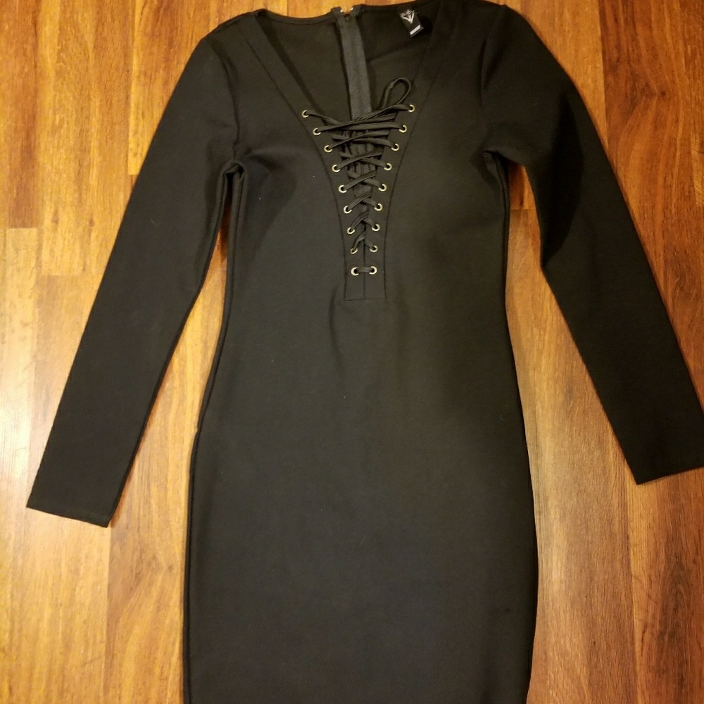 Windsor lace up Mini dress
