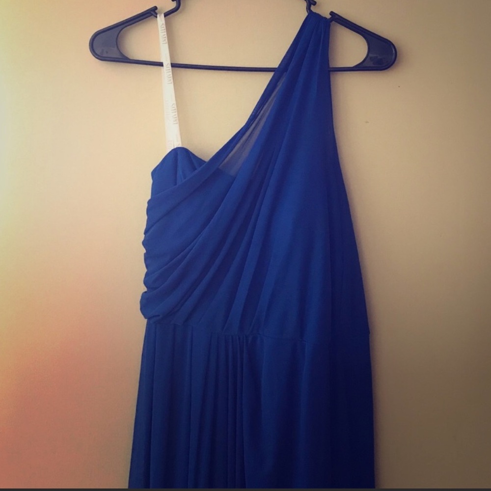 David’s Bridal Horizon Blue Floor Length Dress