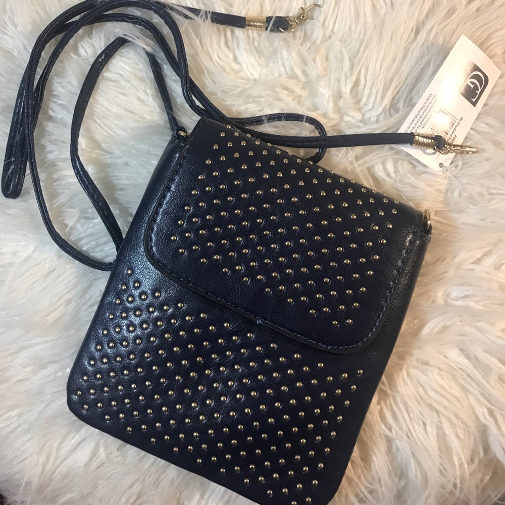 Navy blue cross body bag
