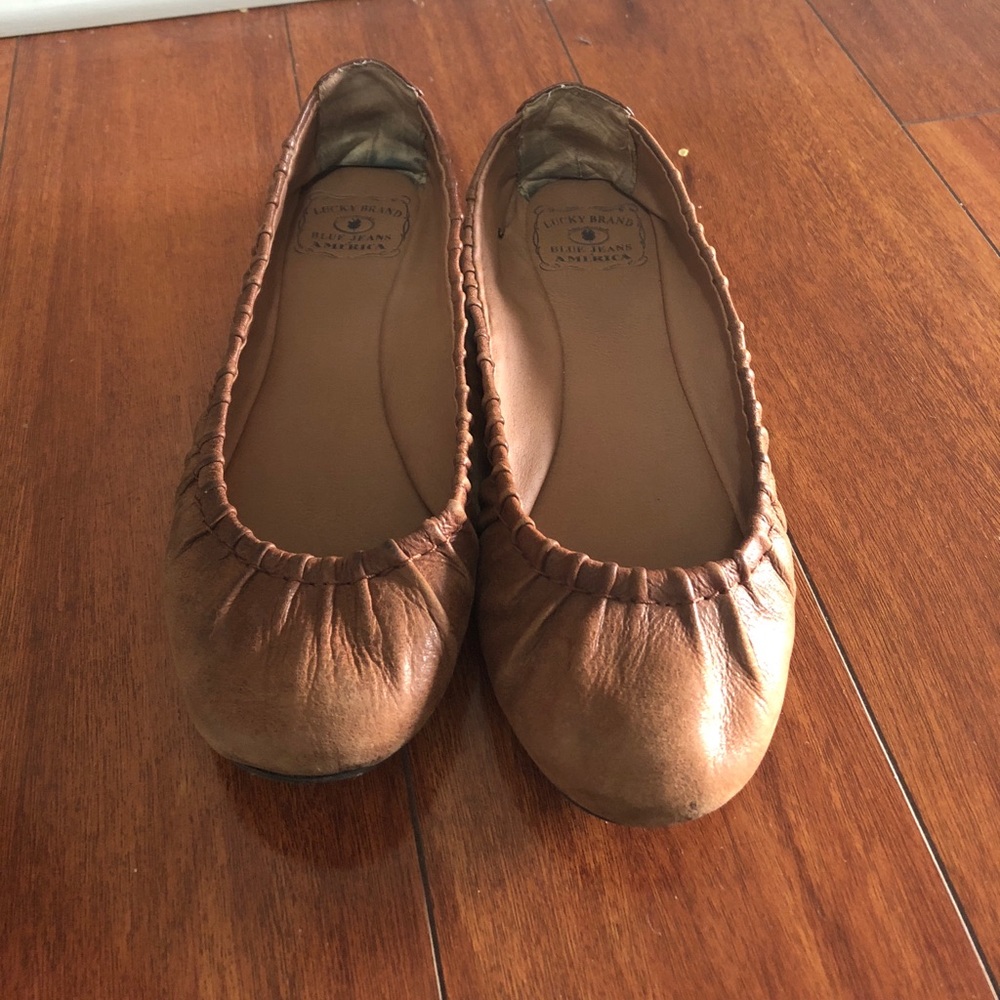 Lucky Brand brown ballet flats