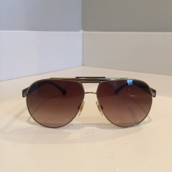Dolce & Gabbana Accessories - Dolce & Gabbana pale gold sunglasses.