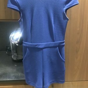 Blue shorts romper