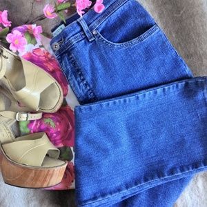 Charter Club High Rise Narrow Leg Mom Jeans