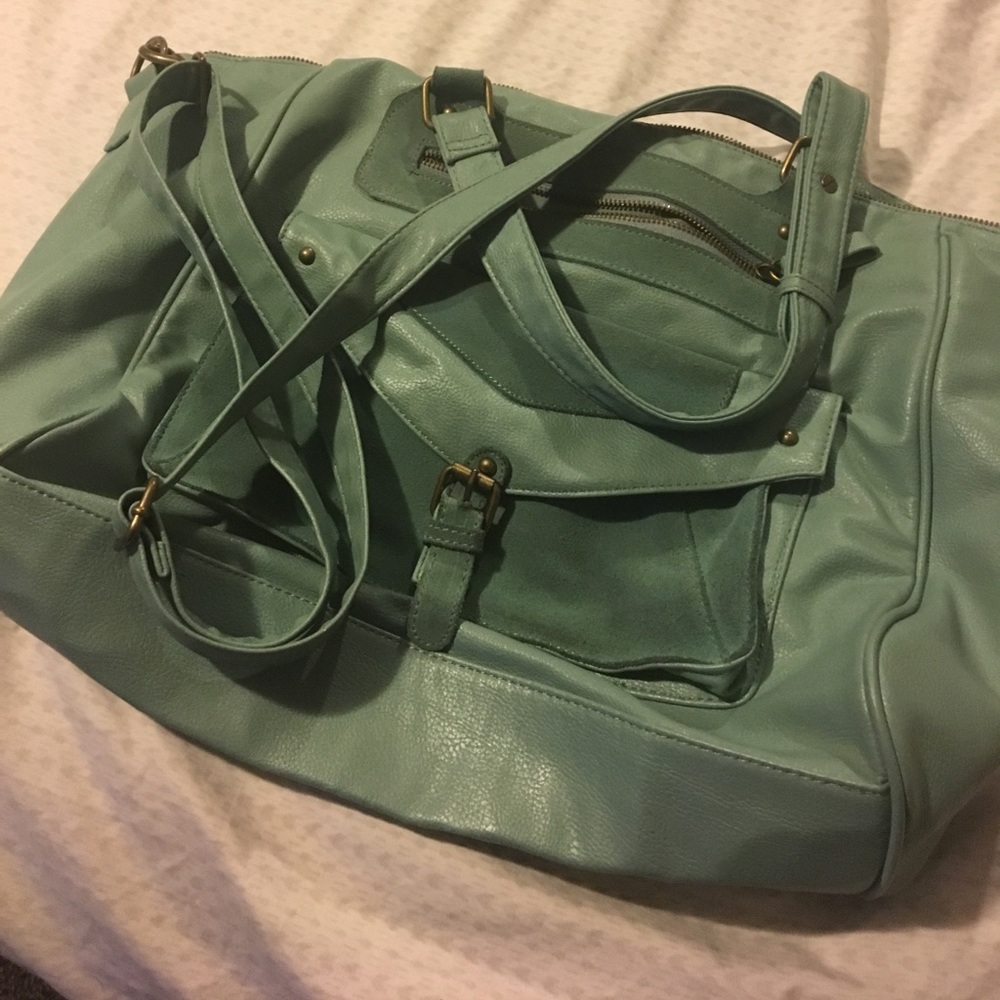 Large mint satchel from Urban Outifitters UO.