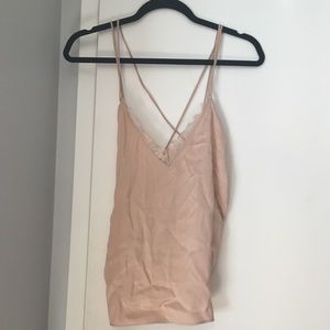 Lace Up V Neck Tank